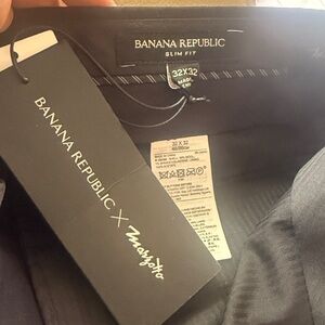 Banana Republic Charcoal Slim Fit Trousers